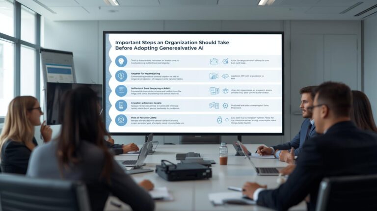 Read more about the article Important Steps an Organization Should Take Before Adopting Generative AI